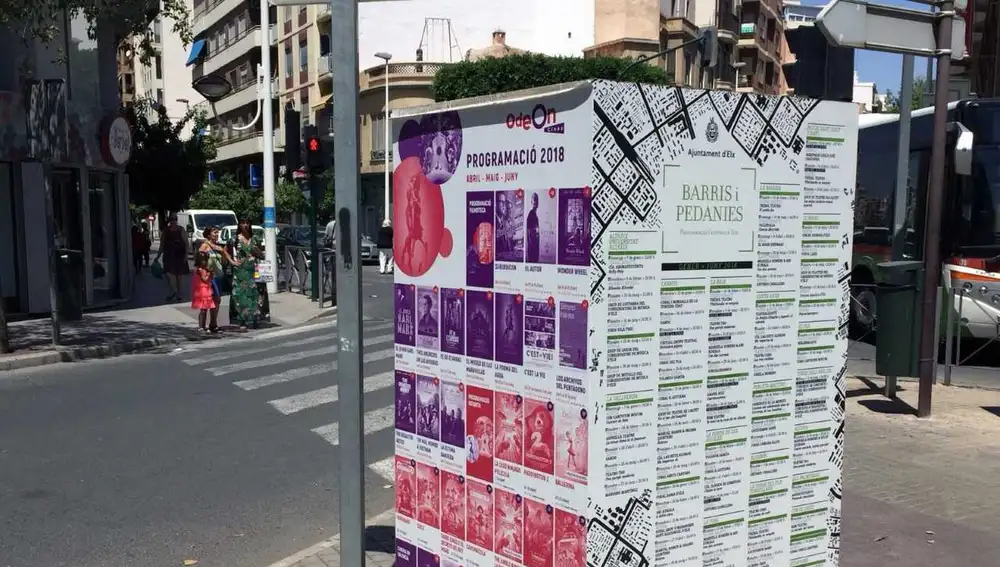 Cubo con programación cultural en Elche Cubo con programación cultural en Elche