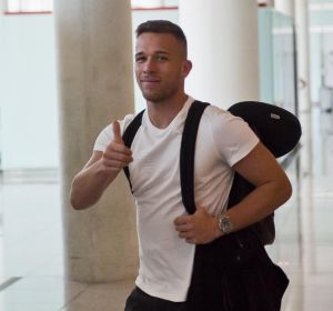 Arthur, a su llegada a Barcelona Arthur, a su llegada a Barcelona