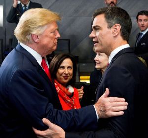 Trump y Pedro Sánchez Trump y Pedro Sánchez