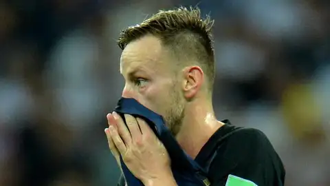 Ivan Rakitic, en un partido con Croacia. Ivan Rakitic, en un partido con Croacia.