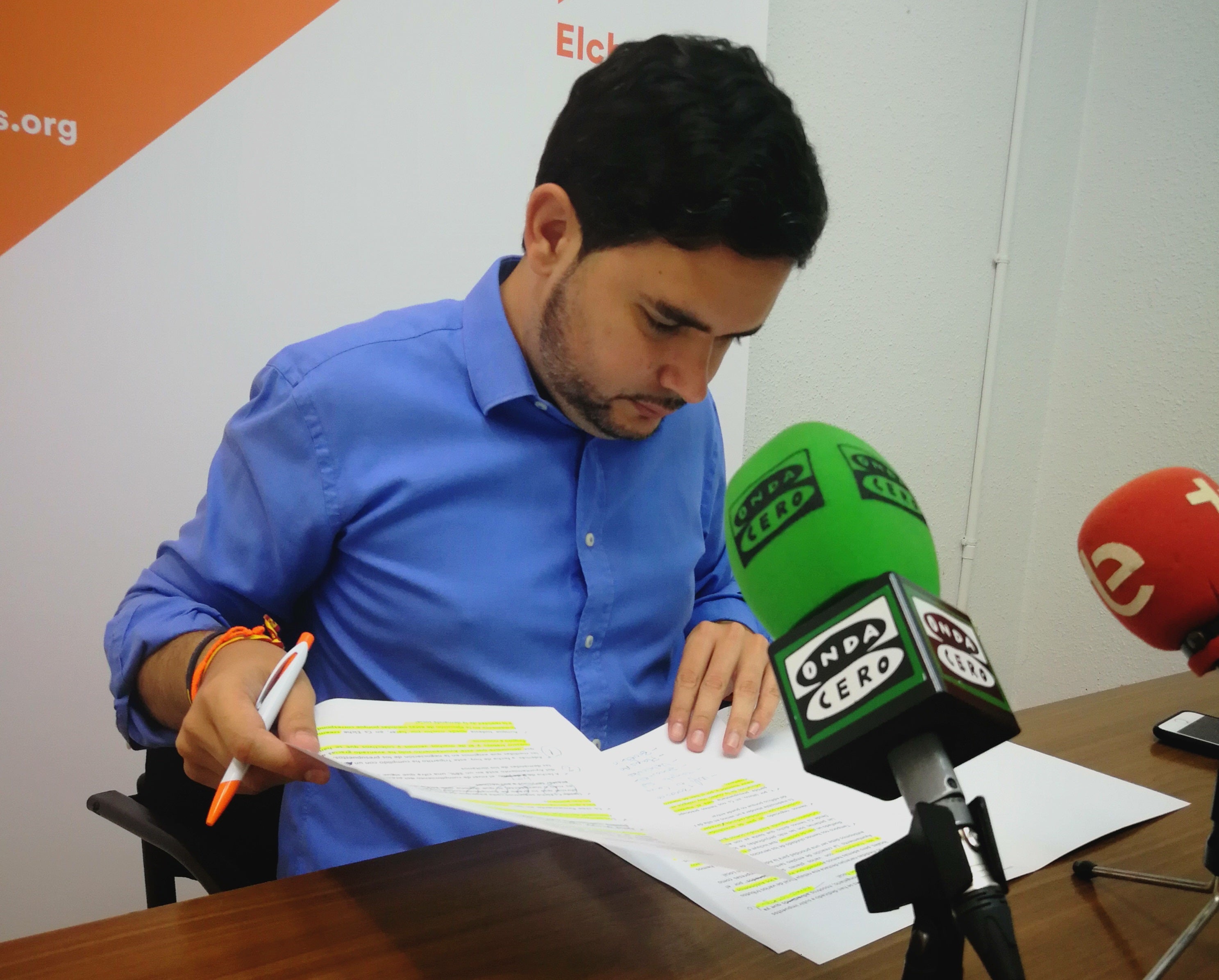 David Caballero: “El tripartito ha cumplido el 45% de las medidas propuestas por Cs” David Caballero: “El tripartito ha cumplido el 45% de las medidas propuestas por Cs”