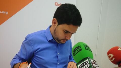David Caballero en la rueda de prensa 