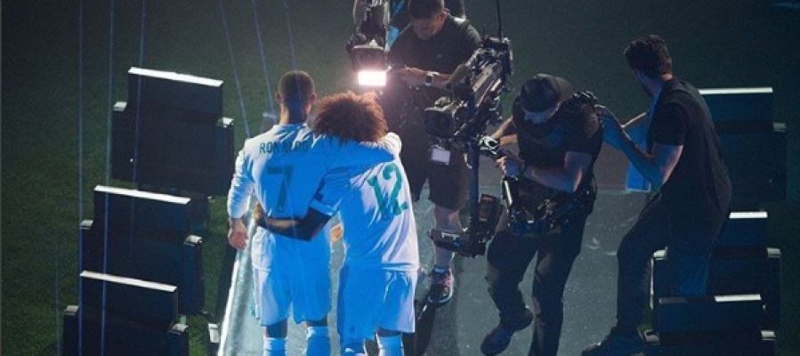 Marcelo y Cristiano, juntos en el Bernabéu Marcelo y Cristiano, juntos en el Bernabéu