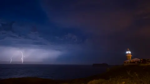 Tormenta en Suances, Cantabria Tormenta en Suances, Cantabria