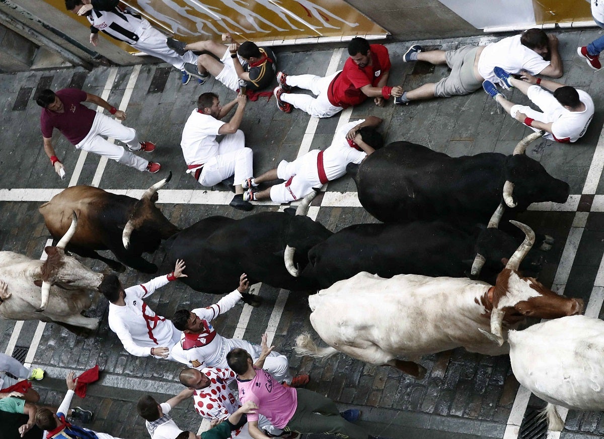 Así ha sido el sexto encierro de San Fermín del 12/07/2018 Así ha sido el sexto encierro de San Fermín del 12/07/2018