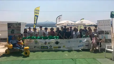 Baño sin barreras 2018 en Hondarribia. Baño sin barreras 2018 en Hondarribia.