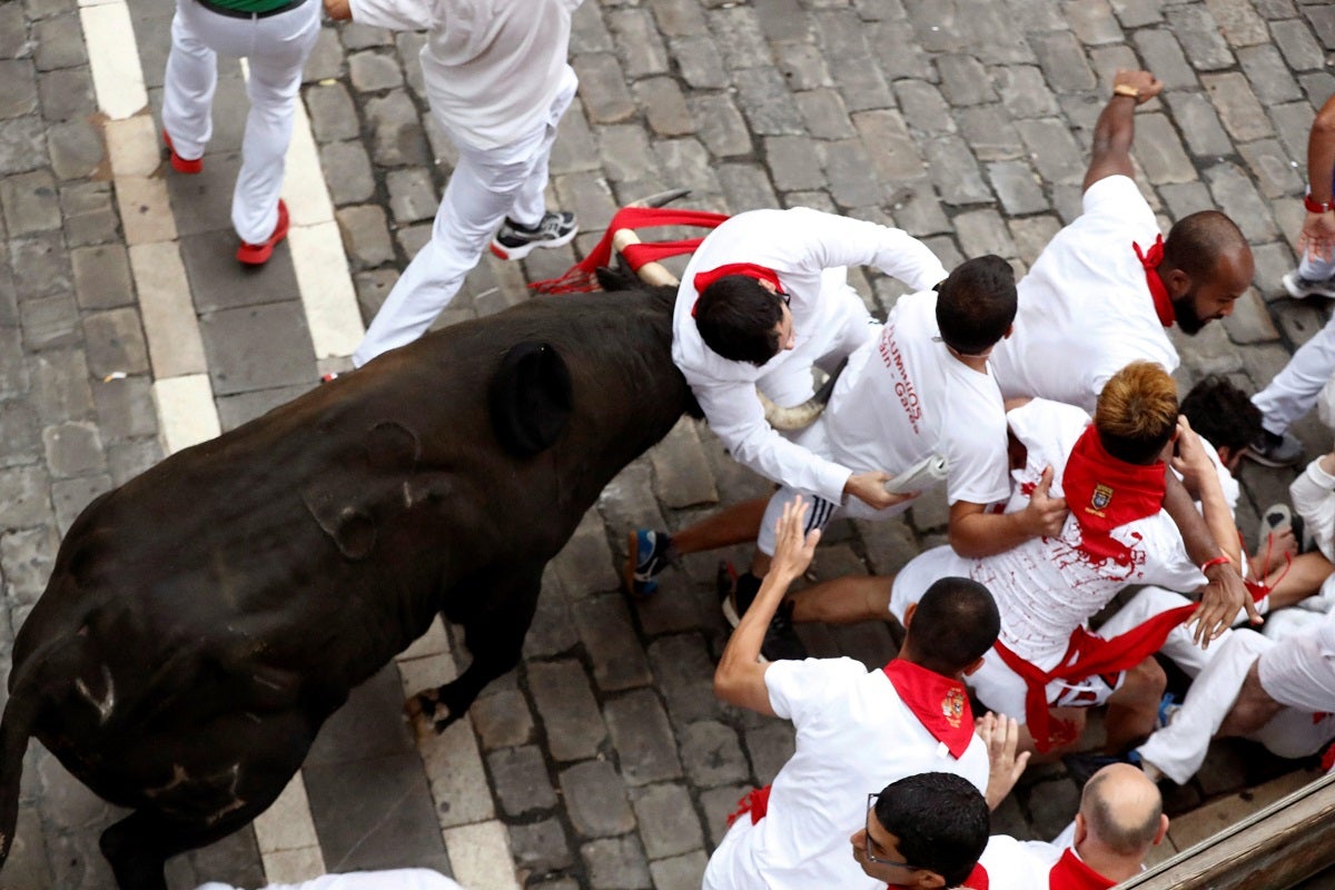 Así ha sido el séptimo encierro de San Fermín del 13/07/2018 Así ha sido el séptimo encierro de San Fermín del 13/07/2018