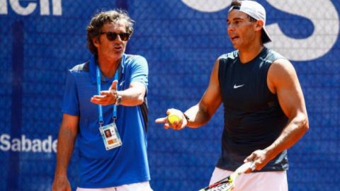 Francis Roig con Rafa Nadal. 