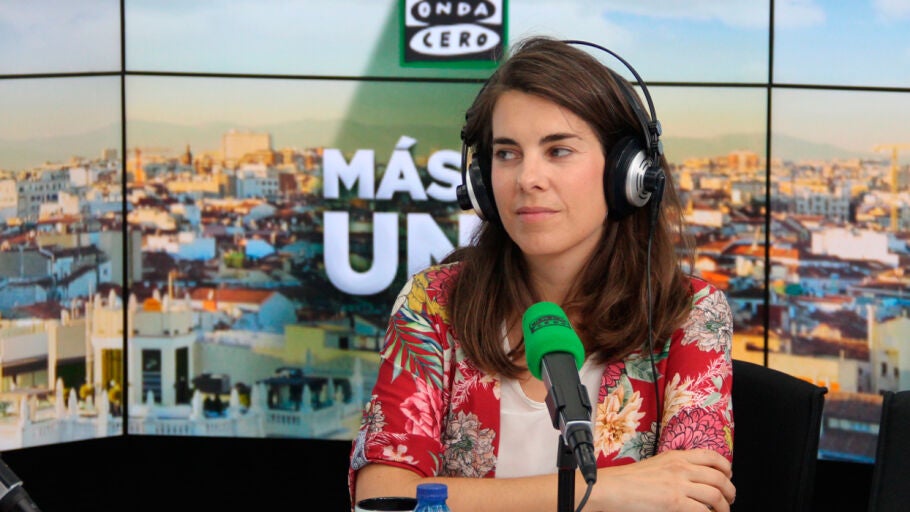 Mar&iacute;a Gonz&aacute;lez durante una entrevista en los estudios de Onda Cero