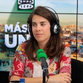 María González durante una entrevista en los estudios de Onda Cero