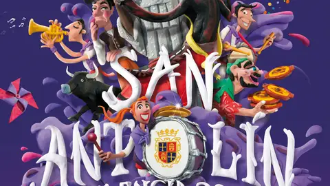 El cartel bajo el título ‘Alegríaaaa!’, de Cristóbal Aguiló Domínguez, ha ganado el concurso de carteles de San Antolín 2018 y será la imagen de las próximas fiestas patronales. Palencia San Antolín 2018