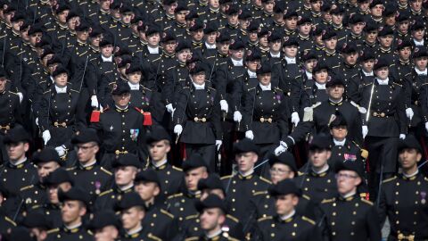 Militares en el desfile del D&iacute;a Nacional de Francia