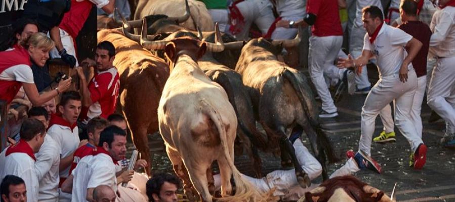 Octavo y último encierro de los Sanfermines 2018 Octavo y último encierro de los Sanfermines 2018