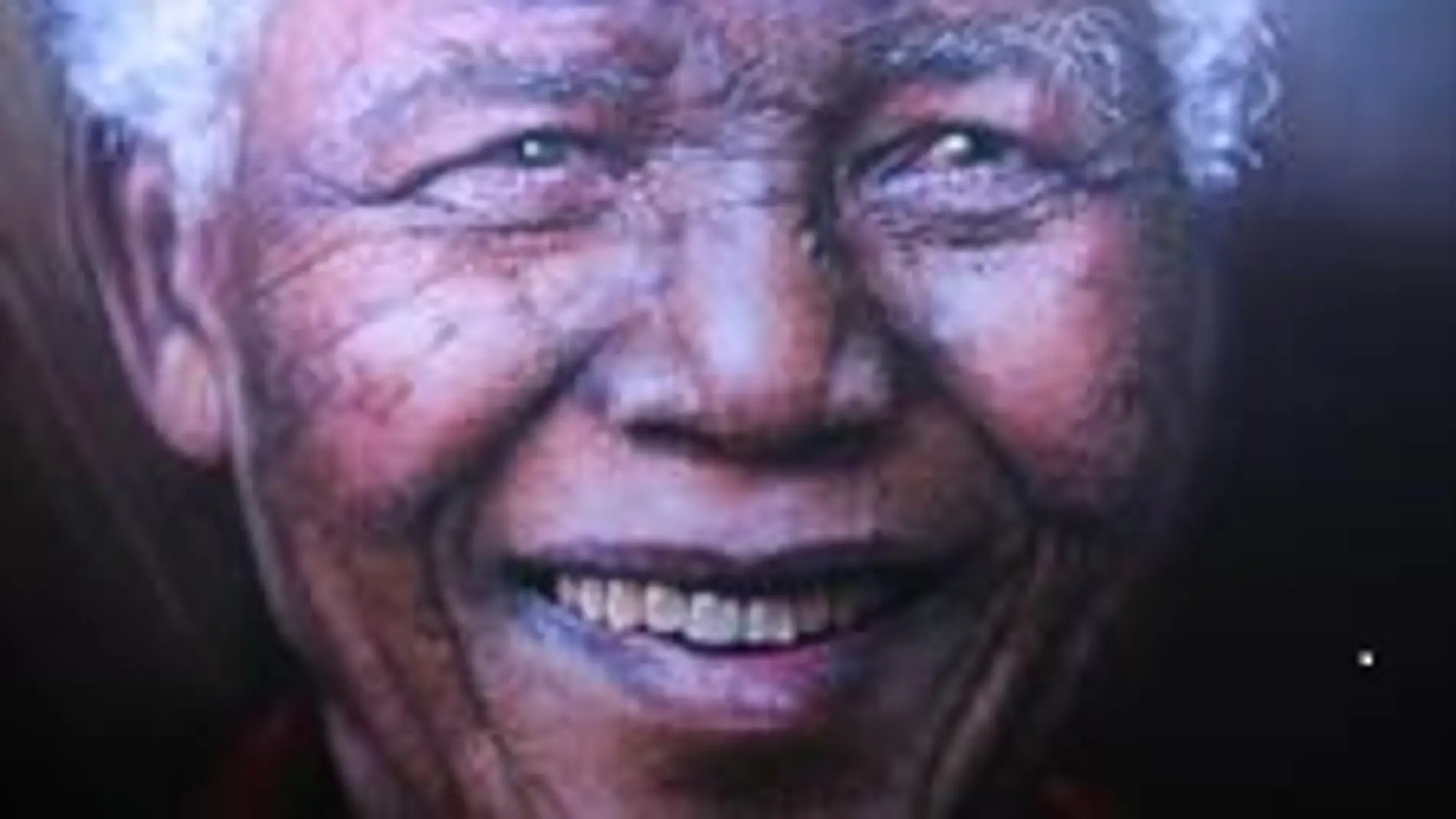 Retrato hiperrealista del fallecido político sudafricano Nelson Mandela