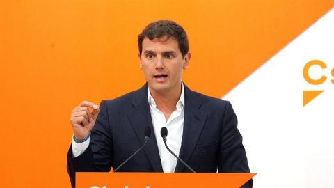 Albert Rivera en rueda de prensa