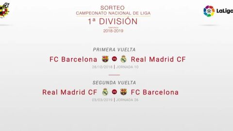 Fechas de los dos Cl&aacute;sicos de Liga 2018/19