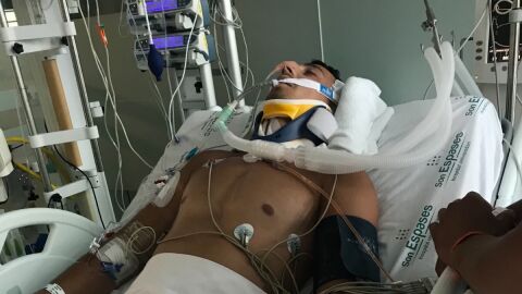 El turista brit&aacute;nico ingresado en el hospital