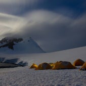 Acampada en la Antártida