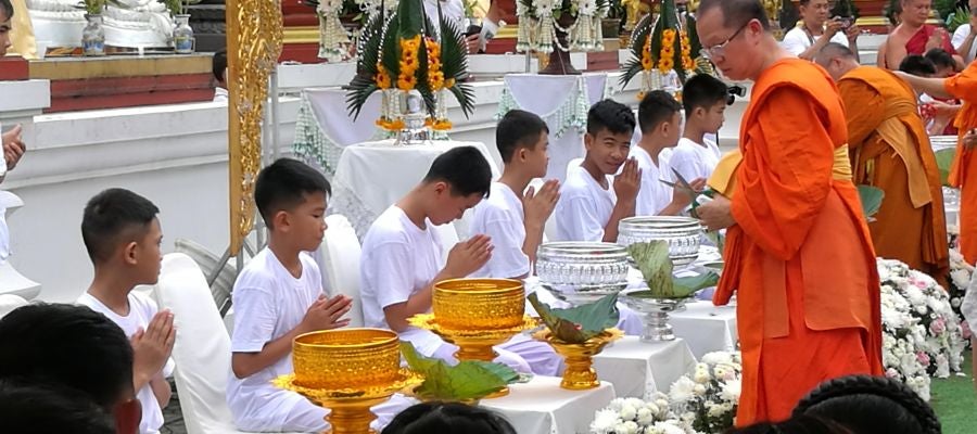 Los niños rescatados de Tailandia Los niños rescatados de Tailandia