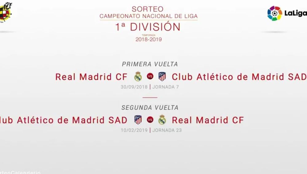 Fecha del derbi mafdrileño