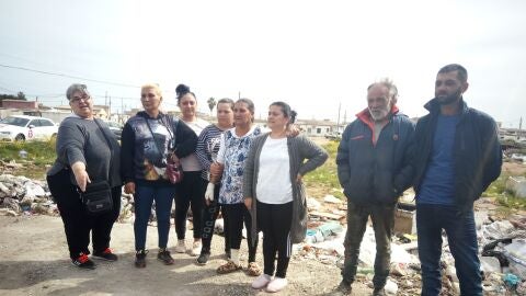 Familias residentes en el poblado de Son Banya (Palma).