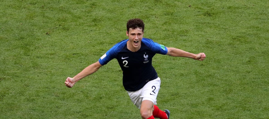 Pavard celebrando su gol ante Argentina Pavard celebrando su gol ante Argentina