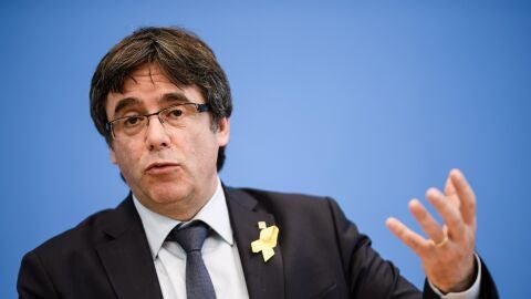 Carles Puigdemont en rueda de prensa