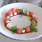 Receta de Bárbara Amorós: ensalada de frutas con queso y sandía Receta de Bárbara Amorós: ensalada de frutas con queso y sandía