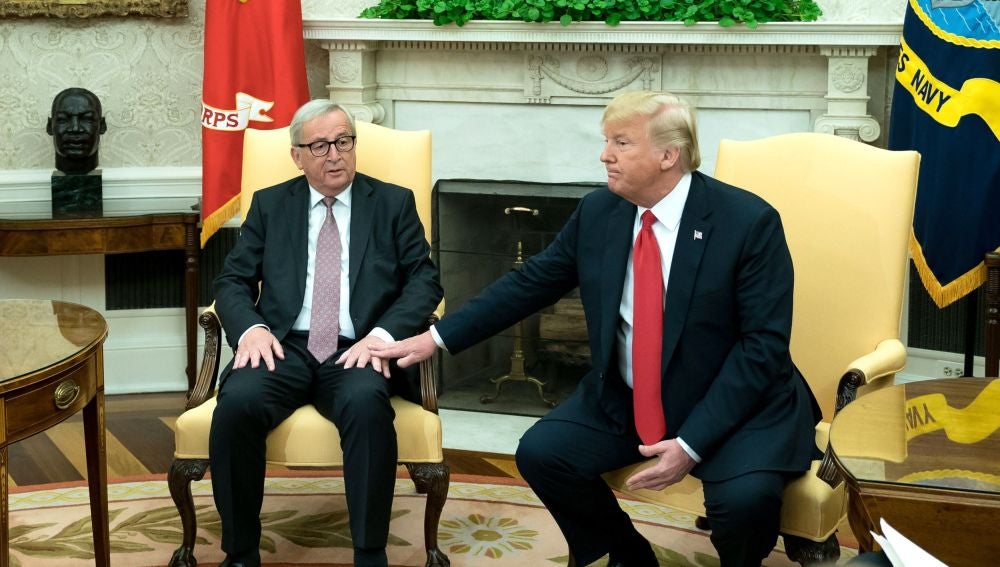 Jean Claude Juncker y Donald Trump