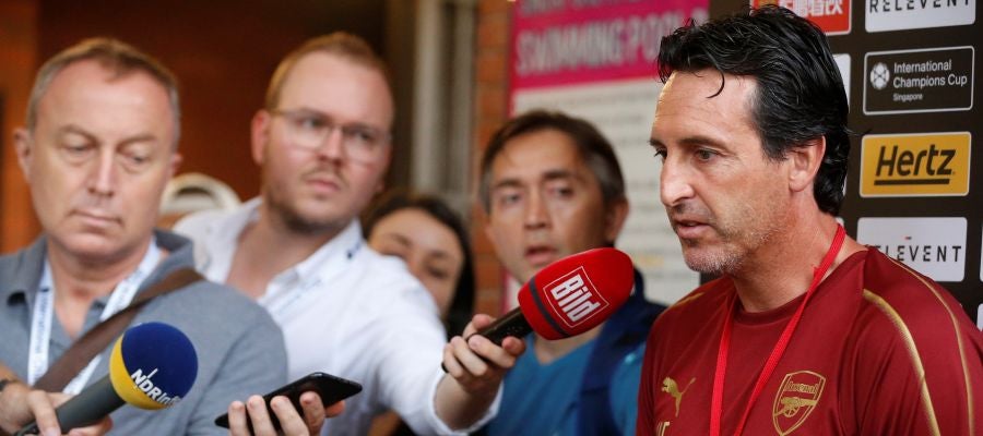 Unai Emery en rueda de prensa Unai Emery en rueda de prensa