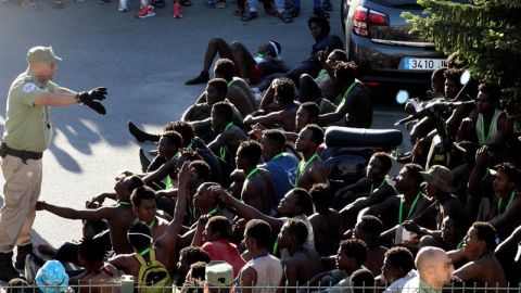 Inmigrantes en Ceuta