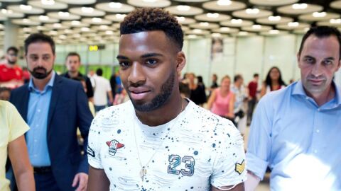 Thomas Lemar a su llegada a Madrid