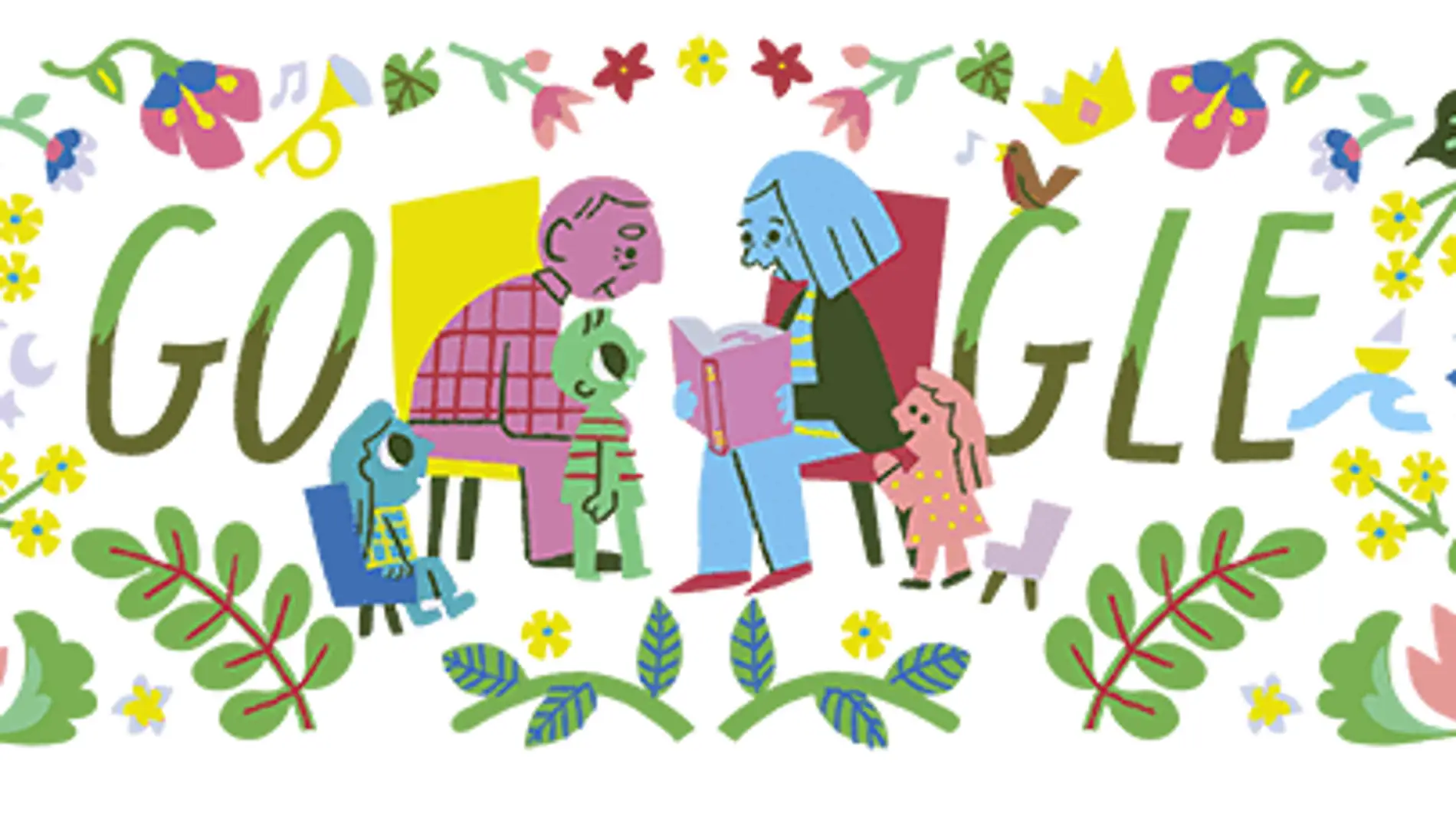 Doodle de Google dedicado a los abuelos