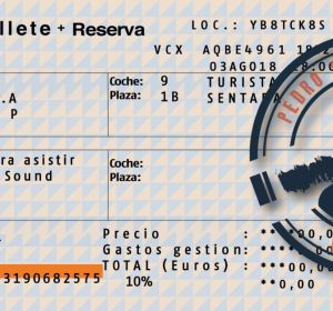 Billete de AVE de Nuevas Generaciones para Pedro Sánchez Billete de AVE de Nuevas Generaciones para Pedro Sánchez