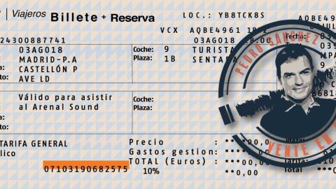 Billete de AVE de Nuevas Generaciones para Pedro S&aacute;nchez
