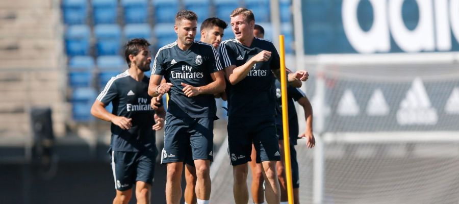 Kroos, Nacho y Asensio se entrenan con el Real Madrid Kroos, Nacho y Asensio se entrenan con el Real Madrid