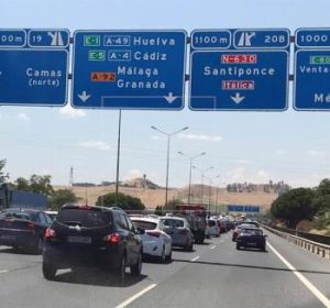 En la imagen una carretera en la operación salida En la imagen una carretera en la operación salida