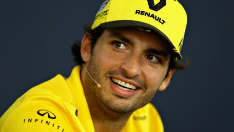 Carlos Sainz, en rueda de prensa
