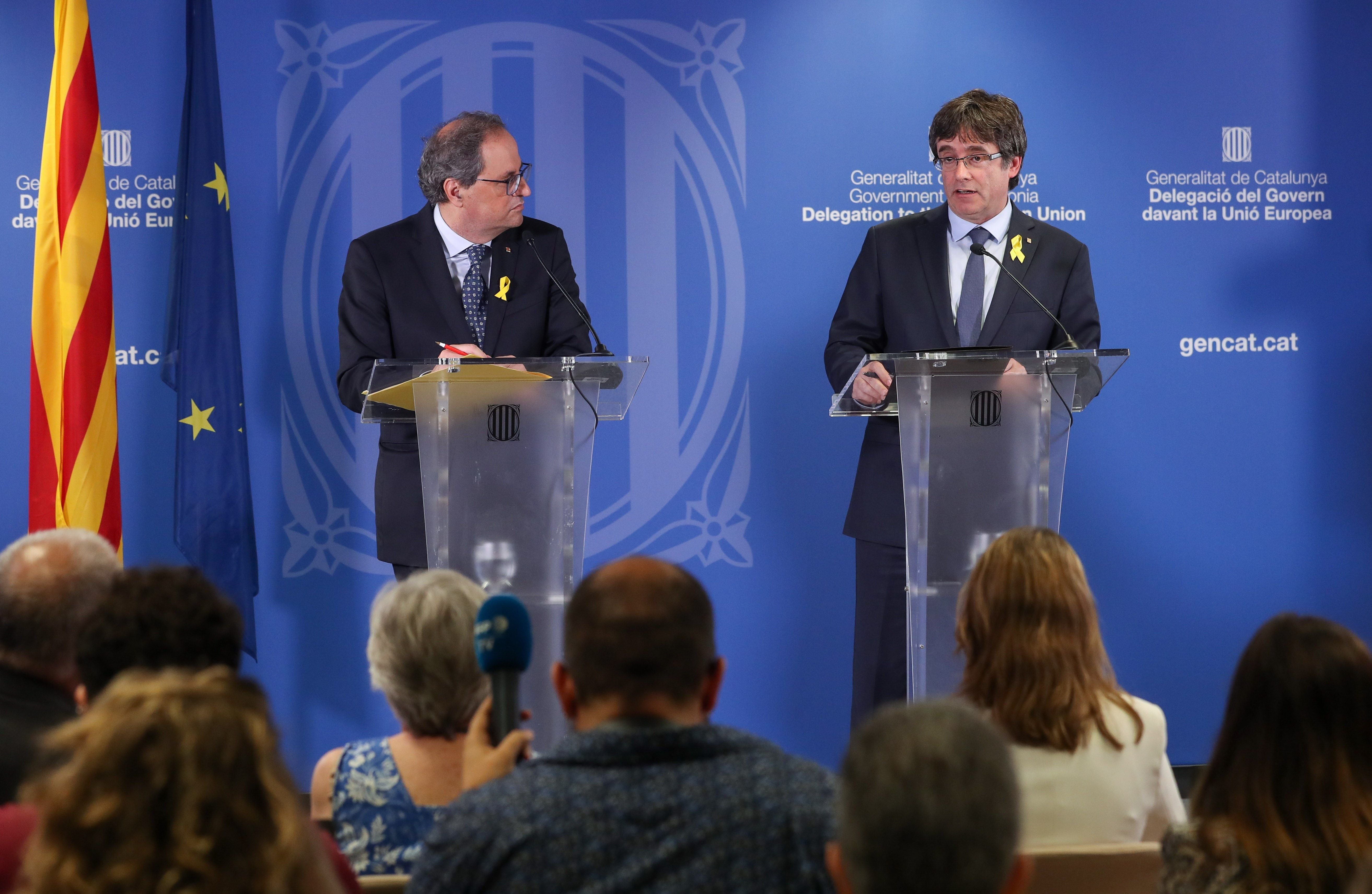 Puigdemont asegura que seguirá viajando por Europa para defender la "causa justa" de Cataluña Puigdemont asegura que seguirá viajando por Europa para defender la "causa justa" de Cataluña