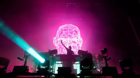 Momento del concierto de The Chemical Brothers Momento del concierto de The Chemical Brothers