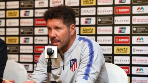 Deportes Antena 3 (29-07-18) Simeone aclara la pol&eacute;mica del mensaje filtrado en el Mundial: "Si tengo que elegir a Messi o Cristiano, me quedo con Messi"