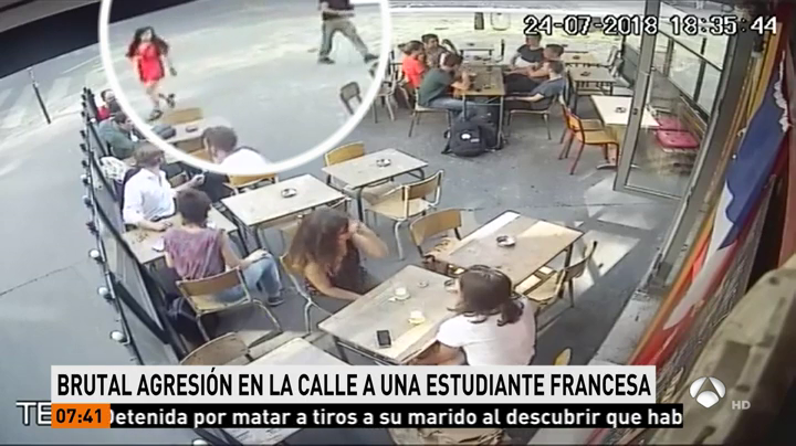 Indignación por la brutal agresión en plena calle a una estudiante francesa Indignación por la brutal agresión en plena calle a una estudiante francesa