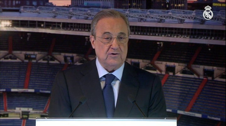 Florentino, sobre Courtois: "Llega al Real Madrid uno de los mejores porteros del mundo, si no el mejor" Florentino, sobre Courtois: "Llega al Real Madrid uno de los mejores porteros del mundo, si no el mejor"