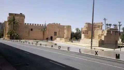 Zona en la que se instalan las mascletaes en Elche Zona en la que se instalan las mascletaes en Elche