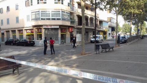 Lugar donde han encontrado a un beb&eacute; muerto dentro de un coche en Manacor