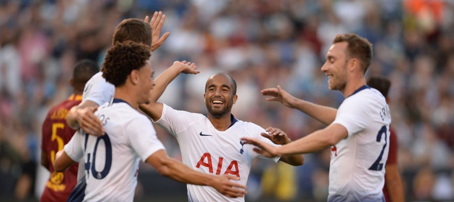 El Tottenham durante un partido de pretemporada El Tottenham durante un partido de pretemporada