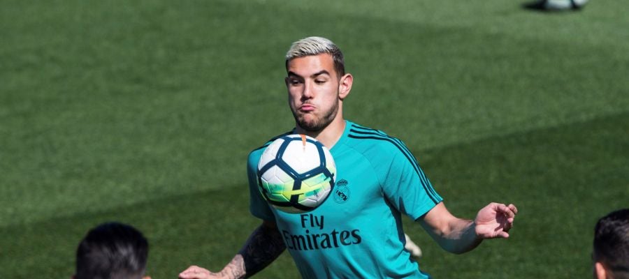 Theo en un entrenamiento con el Real Madrid Theo en un entrenamiento con el Real Madrid