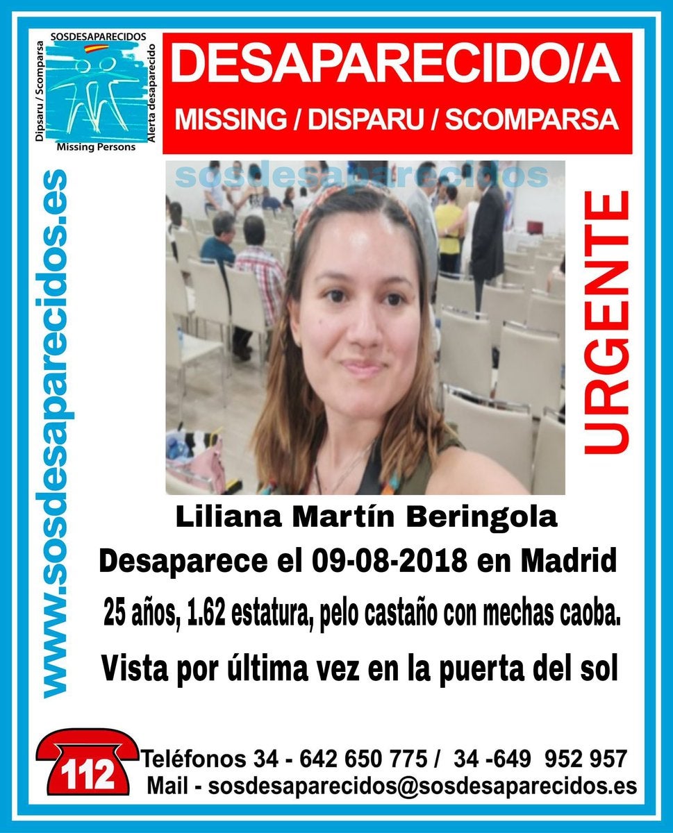 Buscan a una mujer de 25 años desaparecida ayer en Madrid Buscan a una mujer de 25 años desaparecida ayer en Madrid