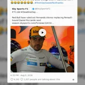 La respuesta de Alonso a Horner La respuesta de Alonso a Horner