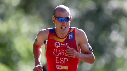 El atleta español Fernando Alarza El atleta español Fernando Alarza